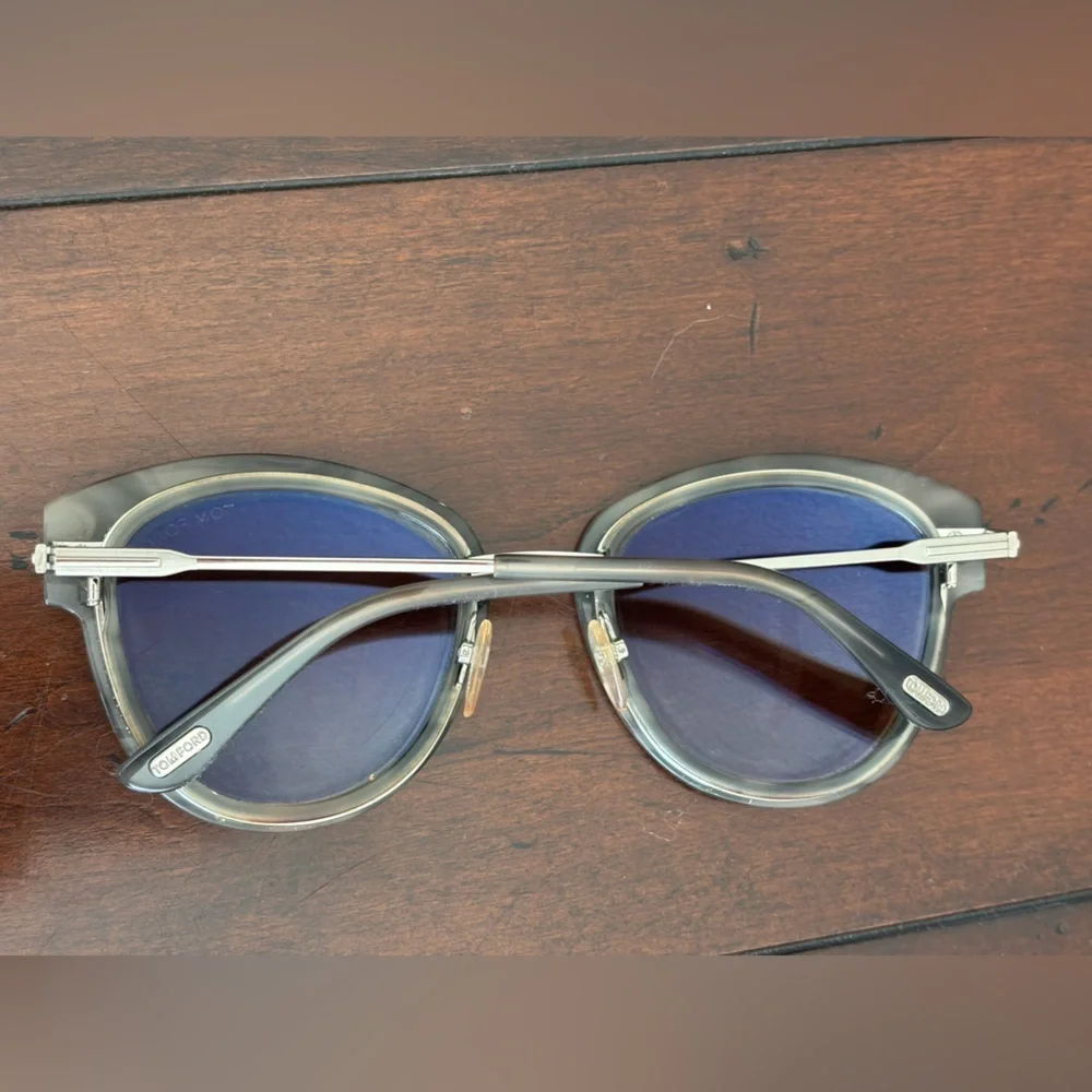 Tom Ford TF574 55G 52mm MIA-02 Grey Marble-Brown Gradient Women's Sunglasses